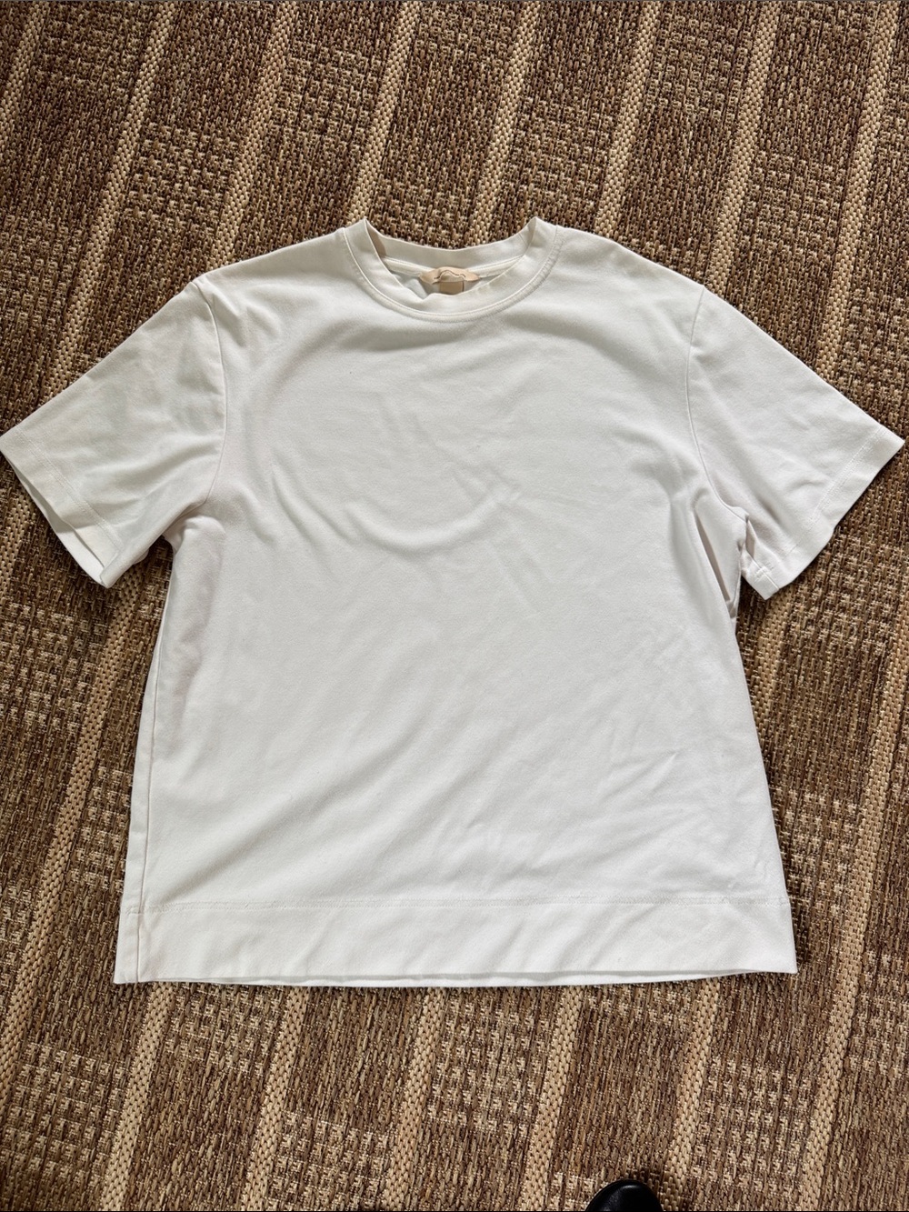 Hm women’s Pima cotton structured white t shirt